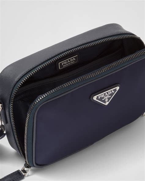 navy prada saffiano briefcase|Navy Prada Brique Re.